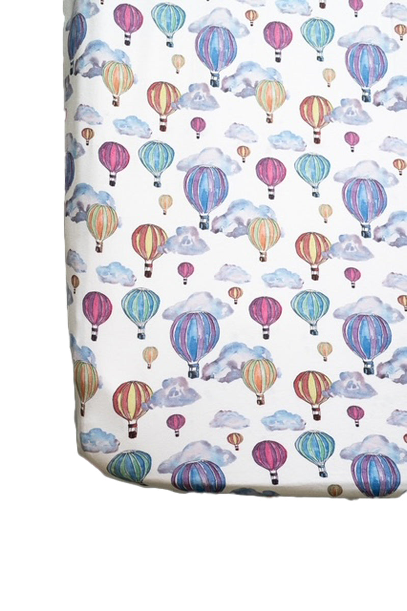 Balloon Festival Fitted Crib Sheet | The Gilded Bird | Fitted Cot Sheet –  The Gilded Bird US