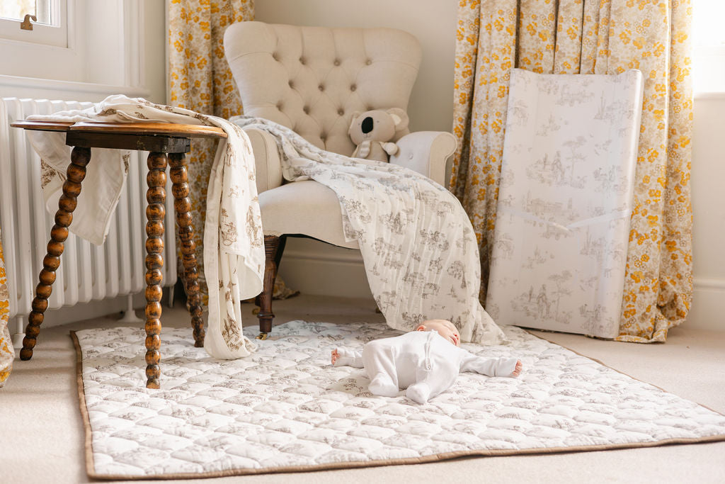 Western Toile Quilted Playmat