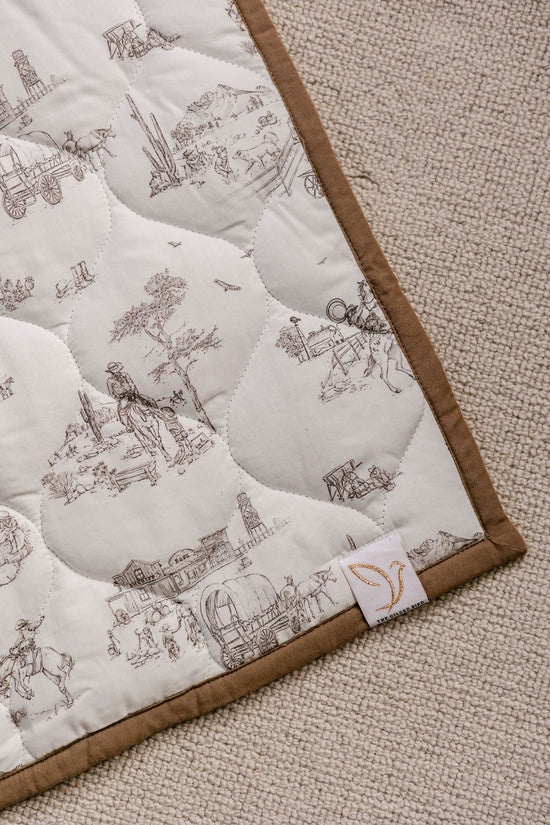 Western Toile Quilted Playmat