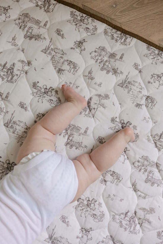 Western Toile Quilted Playmat