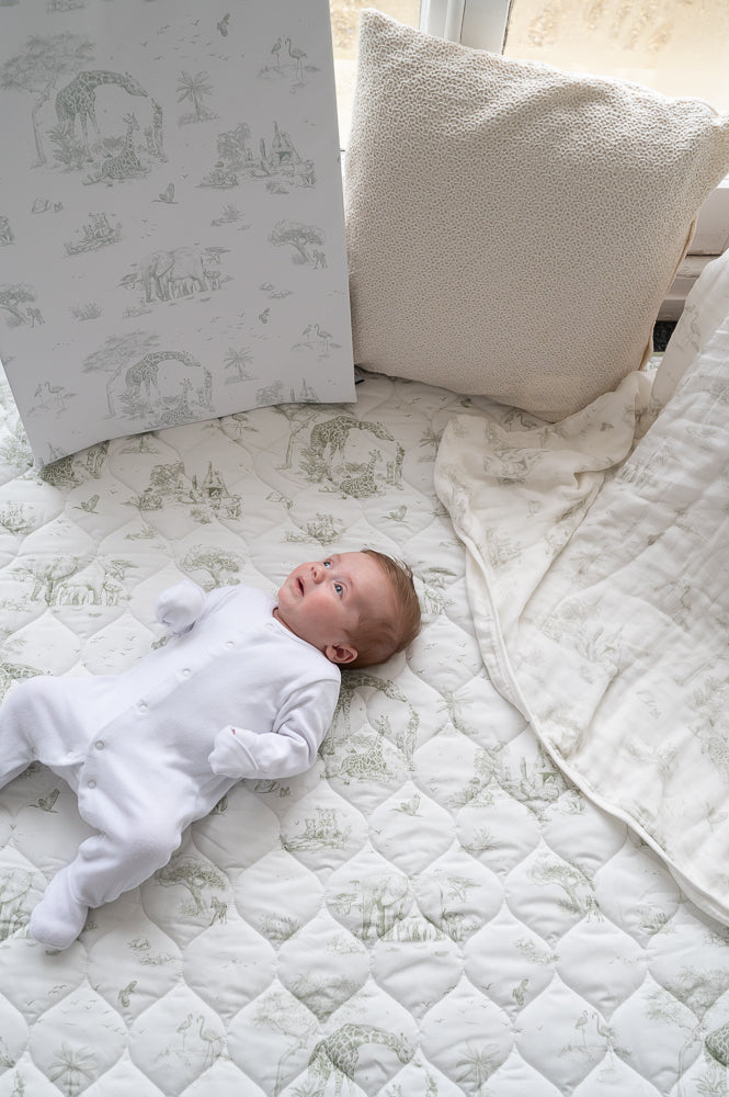 Safari Toile Quilted Playmat