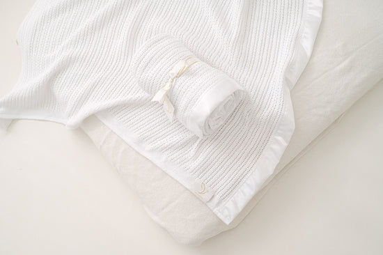 Cellular Baby Blanket - White Trim